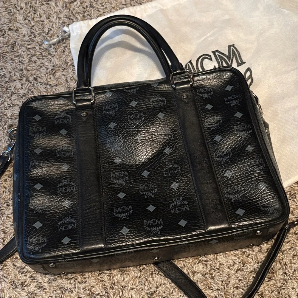 💎RARE💎Authentic MCM ‘Visetos’ Laptop Bag/Briefcase